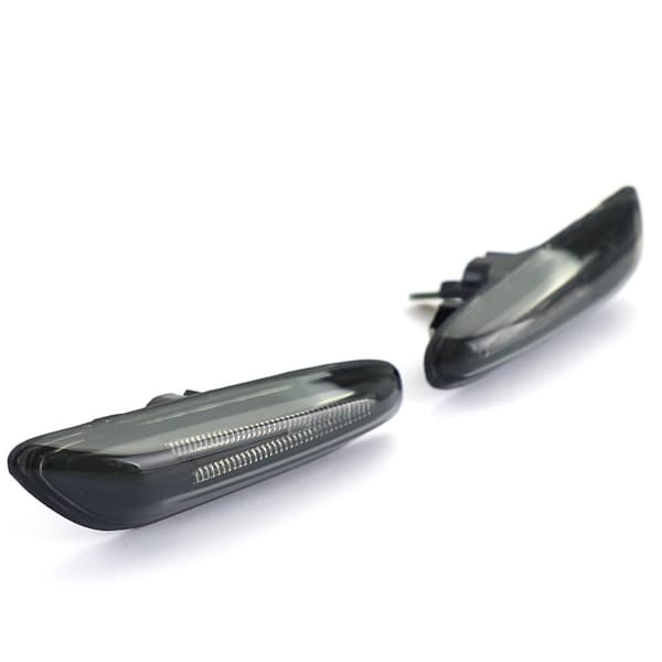 LED sidoblinkers - BMW E81 E82 E87 E88 E92 E93 X1 E84 - Rök/svart - Registreringsfri