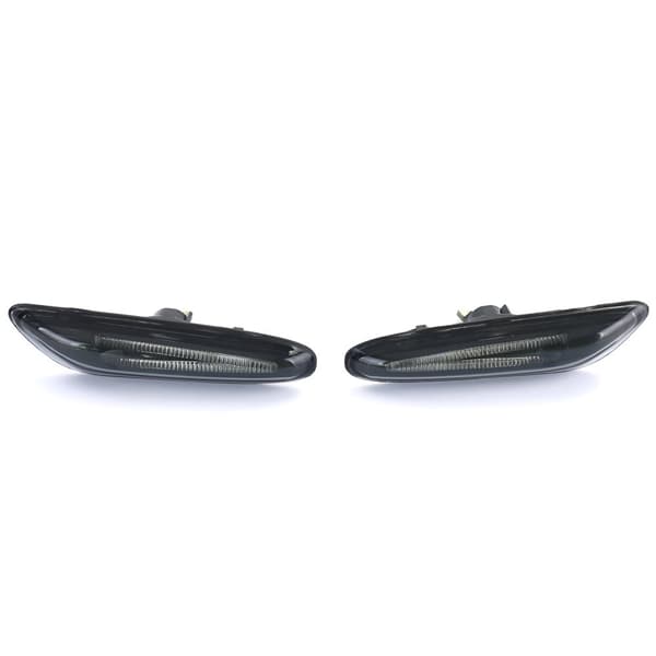 LED sidoblinkers - BMW E81 E82 E87 E88 E92 E93 X1 E84 - Rök/svart - Registreringsfri