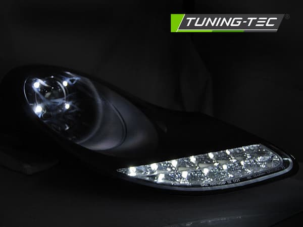 Strålkastare PORSCHE BOXSTER 96-04 /911 996 LED SVART