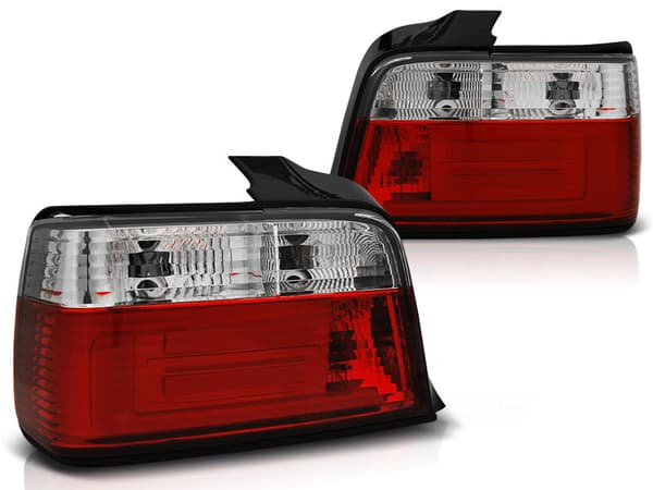 Bakljus BMW E36 12 90-08 99 SEDAN RÖD KLARSTAVRAD LED