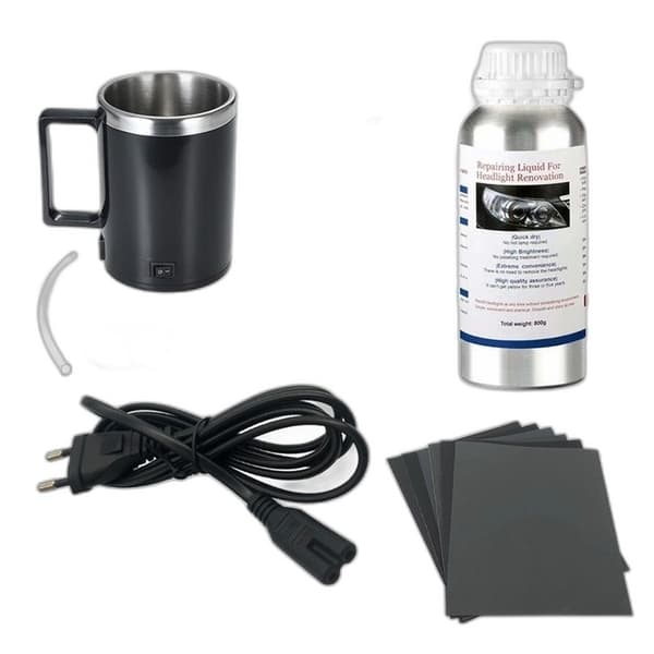 Autojen Ajovalojen Kiillotussarja 800 ml - Korjausneste, Naarmunpoistoaine, Kunnostus