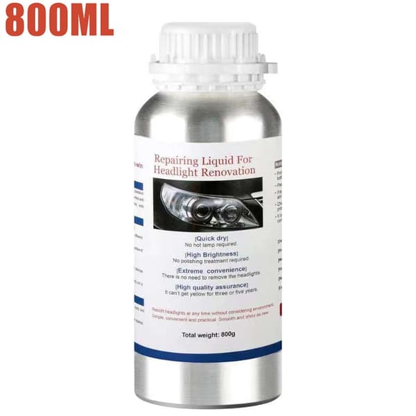 Autojen Ajovalojen Kiillotussarja 800 ml - Korjausneste, Naarmunpoistoaine, Kunnostus