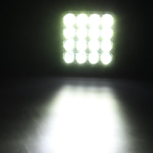 1 par 48W LED bil arbejdslysstang 12V/24V lastbil SUV 4WD Off Road oversvømmelsesspot, firkantet