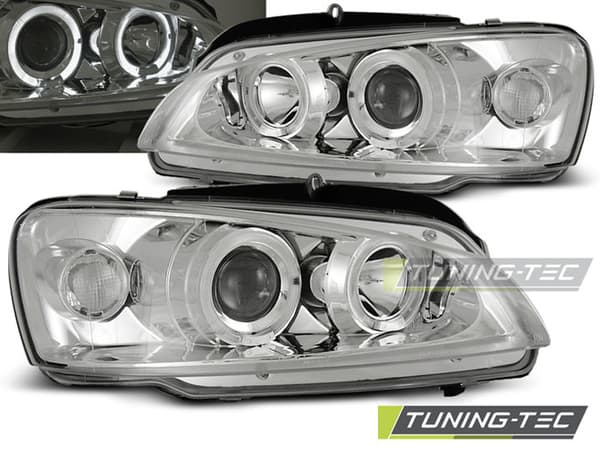 Forlygter dual halo fælge PEUGEOT 106 08 96-03 ANGEL EYES CHROME