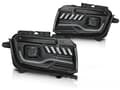 Miniatyrbillede 1 af 5: Forlygter CHEVROLET CAMARO 09-13 TUBE BLACK