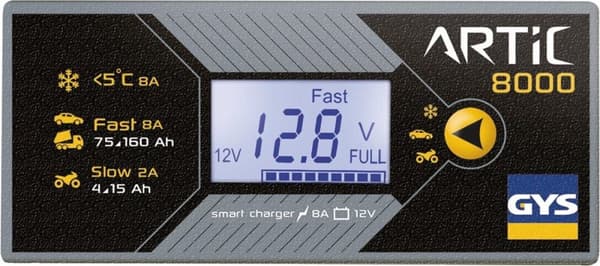 GYS Artic 8000 029590 automatisk oplader 12 V 8 A (029590)