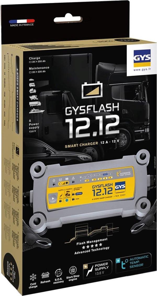 GYS FLASH 12.12 029392 automaattilaturi 12 V 12 A (029392)