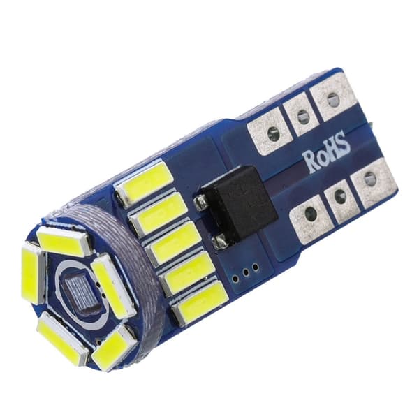 10 stk 4014 SMD T10 W5W LED sidekilemarkeringslys CANBUS fejlfri 12V 6712K, hvid