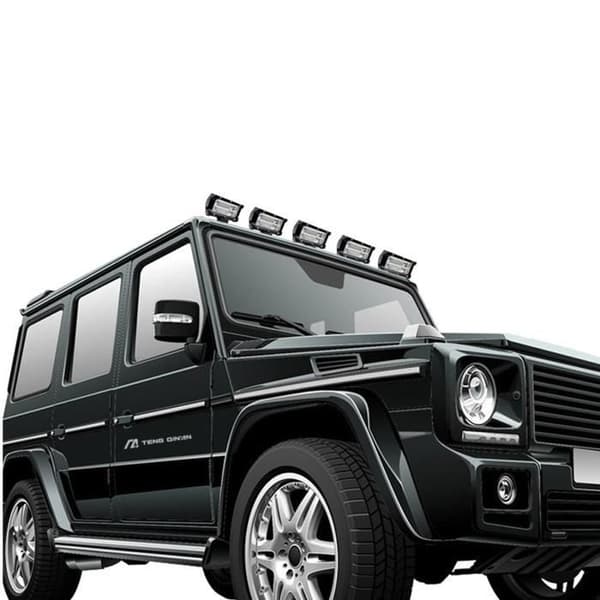4st 72W fyrkantig led arbetsljus DC 10V-30V fyrhjuling lastbil Båttraktor Offroad Vattentät