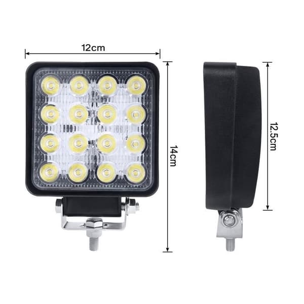 XMTECH 4X 48W LED Light Bar Offroad Lights Beam LED Arbetsljus Fordon 12V 24V IP67 För JEEP SUV