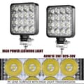 Miniatyrbild 2 av 4: 4x 48W arbetsljus -Aeobey – 48w 16 Led arbetsljus för bil 4x4 offroad SUV ATV traktor båt lastbilar grävmaskin 12V 24V