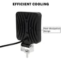 Miniatyrbild 3 av 4: 4 x 12V 24V LED-arbetsljus 16 LED-arbetsljus 48W, IP67 vattentät djup off-road arbetsljus för A11-traktor