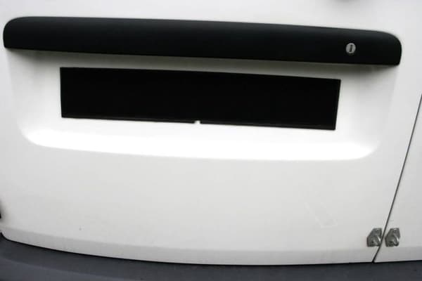 IWH Nummerpladeholder med velcro (bxh) 49 cm x 8 cm