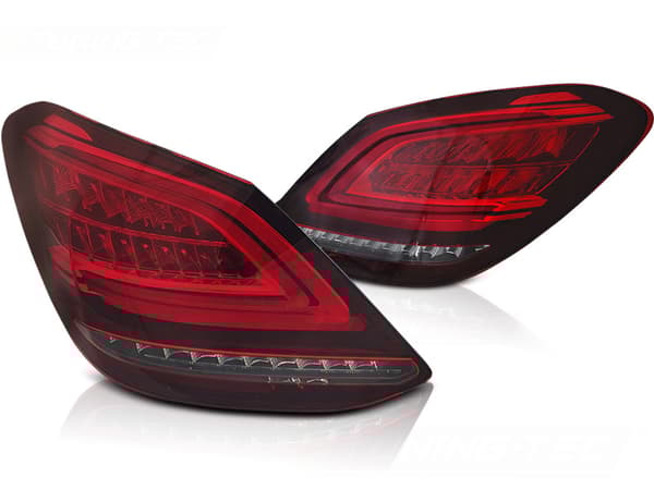 Baglygter MERCEDES C-klasse W205 sedan 2014-2018 - LED - rød hvid