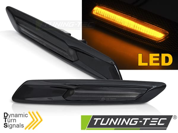 Sidosignaler BMW F10/F11 2010-2013 - LED rök svart
