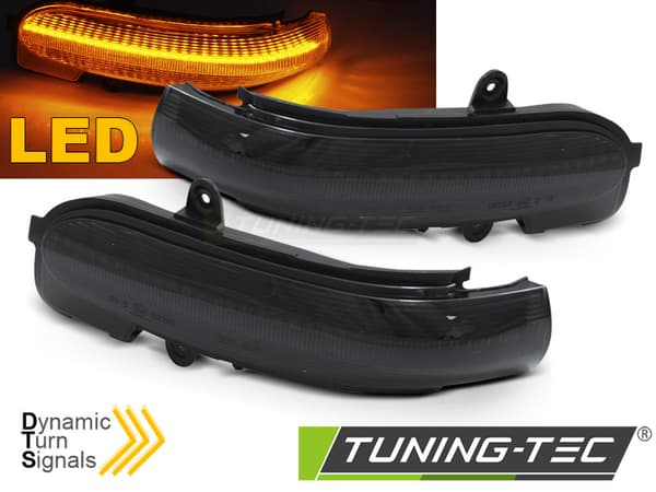 Sidospegelsblinkers MERCEDES C-klass sedan, t-modell, sport coupe 2000-2007 - LED smoke