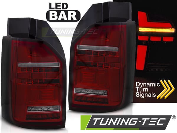 Bakljus för VW T6,T6.1 2015-2021 - LED OEM - röd rök