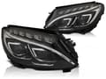 Miniatyrbillede 1 af 5: Forlygter MERCEDES W205 14-18 DRL - sort
