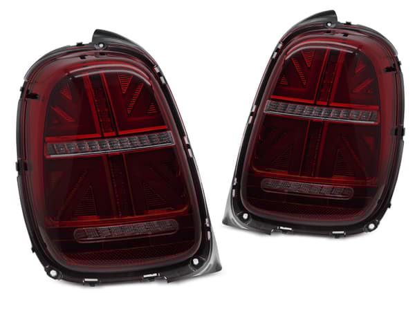 Baklyktor MINI COOPER F55 F56 F57 2014-2017 - 6-polig - LED - röd rök