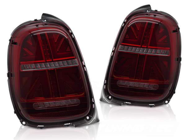 Baklyktor MINI COOPER F55 F56 F57 2014-2017 - 6-polig - LED - röd rök
