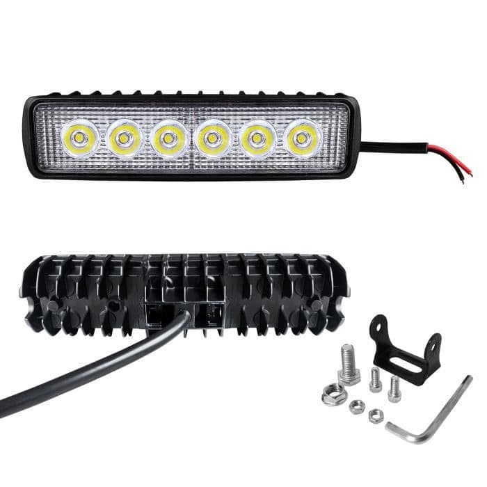 HENGMEI LED Arbetsljus 4X18W Offroad Arbetsljus Spotlight Reflector