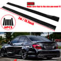 Miniatyrbild 1 av 10: Universal 2m sidokjolar Rocker Splitters Diffuser Winglet Wings För BMW F30 F80 M3 F82 M4 3-serie 320i 325i 330i