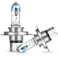 Miniatyrbild 1 av 4: AGPTEK 2 delar H4 halogenlampor, 55W 12V Bright and High Penetration Strålkastarlampa, helljus, halvljus
