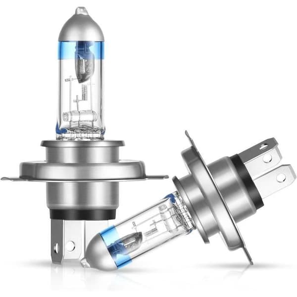 AGPTEK 2 delar H4 halogenlampor, 55W 12V Bright and High Penetration Strålkastarlampa, helljus, halvljus