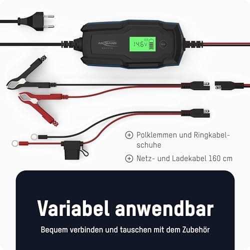 Ansmann BC 6-12V/4A 1001-0144 biloplader, værkstedsoplader, batteriovervågning, bilbatteritester 6V, 12V 2A 4A (1001-0144)