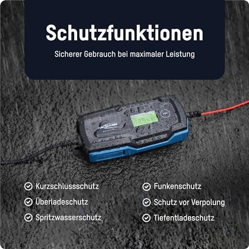Ansmann BC 6-12V/4A 1001-0144 biloplader, værkstedsoplader, batteriovervågning, bilbatteritester 6V, 12V 2A 4A (1001-0144)