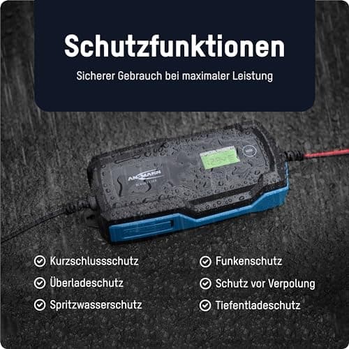 Ansmann BC 6-12V / 10 A 1001-0146 billaddare, verkstadsladdare, batteriövervakning, bilbatteritestare 6 V, 12 V 2 A 10 A (1001-0146)