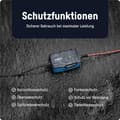 Miniatyrbillede 4 af 5: ANSMANN Intelligent 5-trins oplader 6V 12V / 1A med LED-display til blybatterier til biler, motorcykler og varebiler