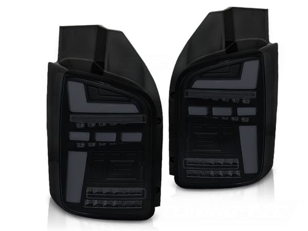 Baglygter til VW T5 10-15 LED RØG SORT