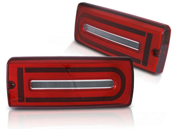 Takavalot MERCEDES W463 G-sarja 1990-2018 - LED - punainen valkoinen