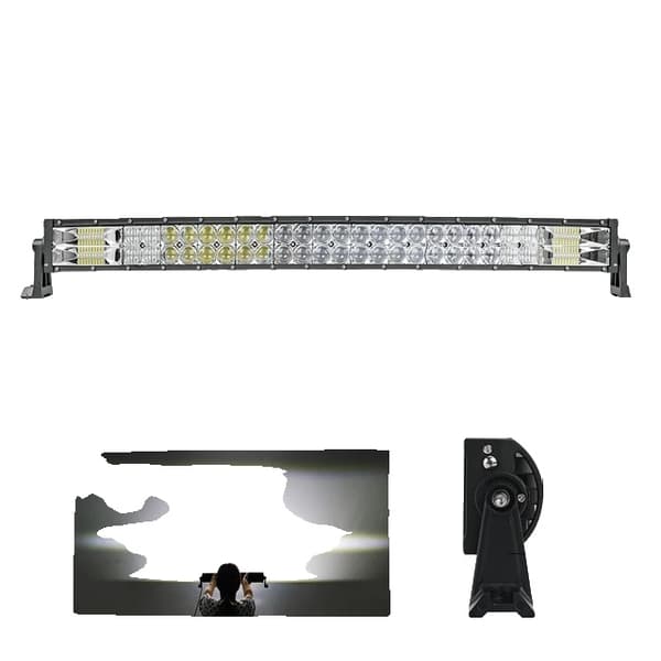 LED-ljusramp, böjd/rak design, kombinationsstrålteknik, 32 Curved med tråd