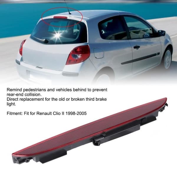Bromsljus tredje bromsljuslampa för Renault Clio II 1998-2005 HB016