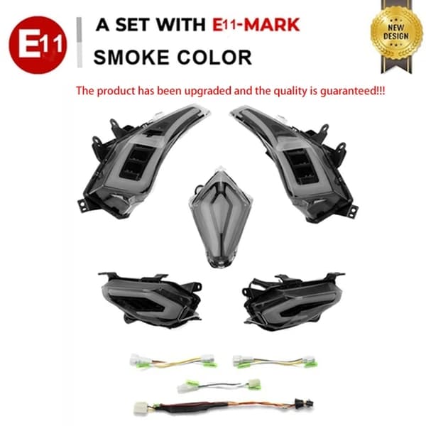 Tmax 530 LED blinkersljus, bakre bakljus och bromsljus, YAMAHA Tmax530 T-Max530, KLAR SET