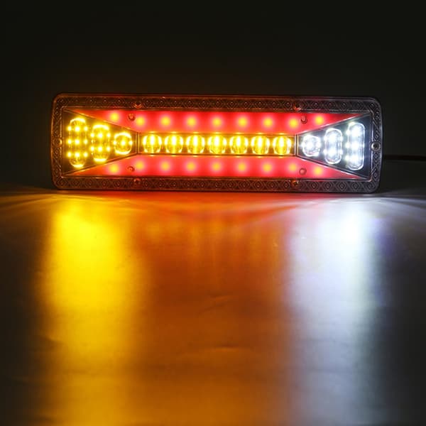 1 par 42LED bakljus bromsljus flödande baklykta 12V för lastbilssläp