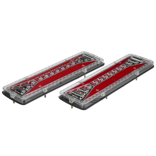 1 par 42LED bakljus bromsljus flödande baklykta 12V för lastbilssläp