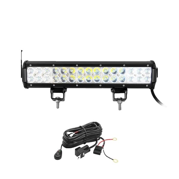 LED Arbetsljusramp, 126W 288W Flod Spot Kombination, Offroad Lampa, 36 tum 234W utan tråd