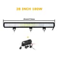 Miniatyrbild 2 av 2: LED Arbetsljusramp, 126W 288W Flod Spot Kombination, Offroad Lampa, 36 tum 234W utan tråd