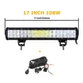 Miniatyrbild 2 av 2: LED Arbetsljusramp, 126W 288W Flod Spot Kombination, Offroad Lampa, 36 tum 234W utan tråd