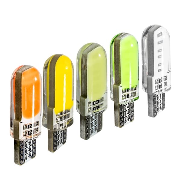 4X CANBUS T10 W5W 12 LED - Rød