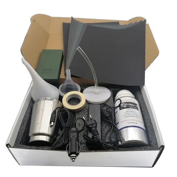 Auton ajovalojen kunnostussarja, 800g paino, naarmuttomia korjauksia, hydrofobinen viimeistely, Pahvipakkauksen sarjapakkaus 2 Carton set Kit 2