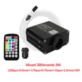 Miniatyrbillede 2 af 2: Fiber Optiske Stjerne Loftlys, Twinkle Effekt, Smart APP Lyd Kontrol, Bil Cigaretstik, LED Motor NEJ Fiber