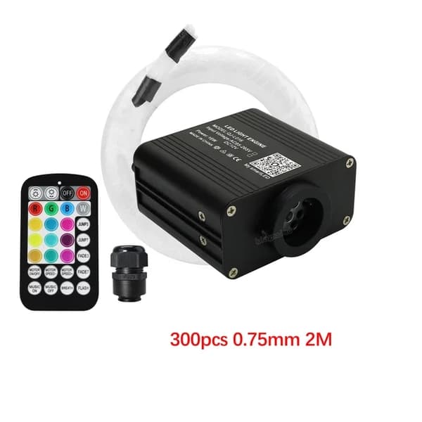 Fiber Optiske Stjerne Loftlys, Twinkle Effekt, Smart APP Lyd Kontrol, Bil Cigaretstik, LED Motor NEJ Fiber
