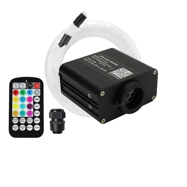 Fiber Optiske Stjerne Loftlys, Twinkle Effekt, Smart APP Lyd Kontrol, Bil Cigaretstik, LED Motor NEJ Fiber