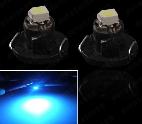 LED Lampa Diod Neo Wedge T4.2 Ice blå  10-pack