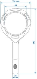 Miniatyrbillede 6 af 8: Pro Plus forstørrelsesglas med COB-belysning