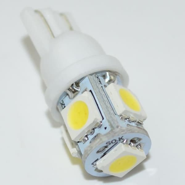 10X LED Nattlampor SMD T10 W5W SMD 5050 bl